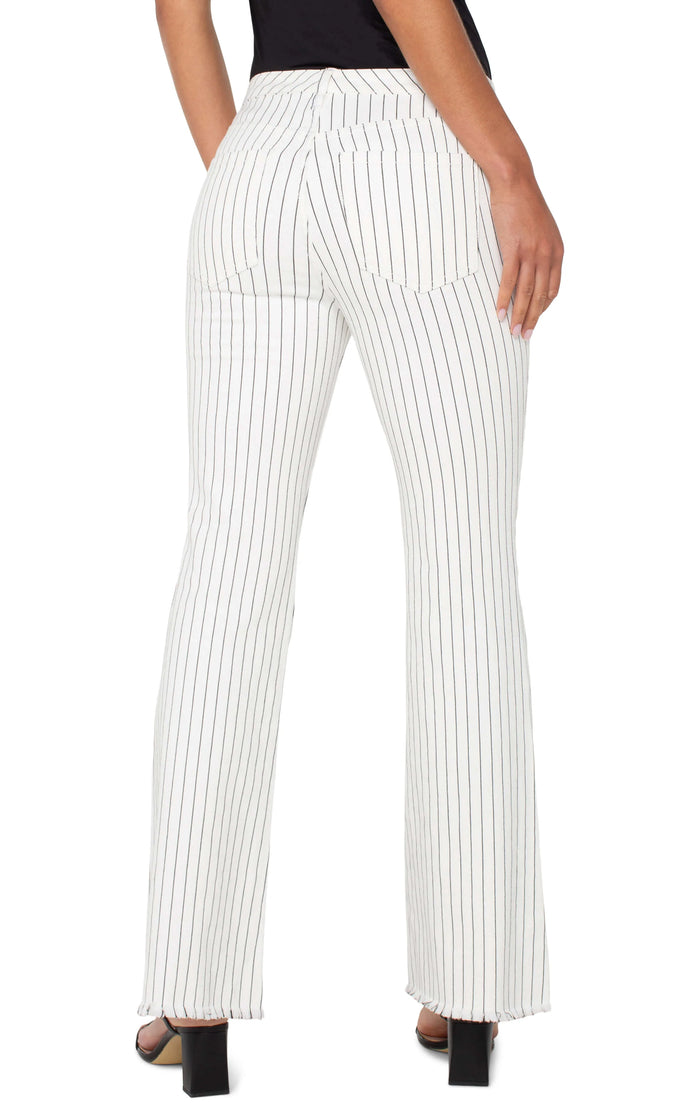 Hannah Hi-rise Flare Pinestripe
