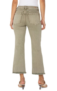 Hannah Crop Flare Mineral Laurel Olive