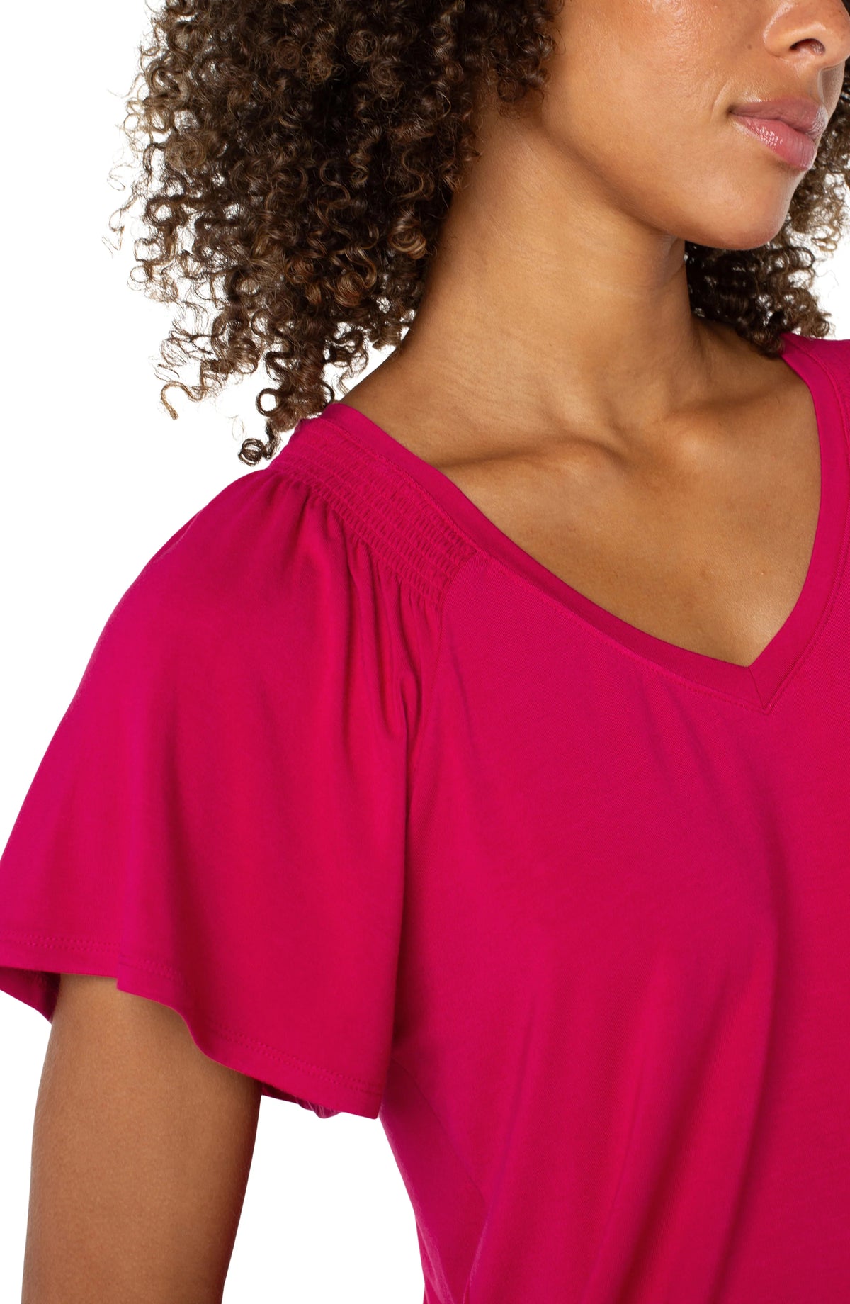 Flutter Sleeve Knit Top