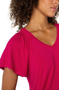 Flutter Sleeve Knit Top
