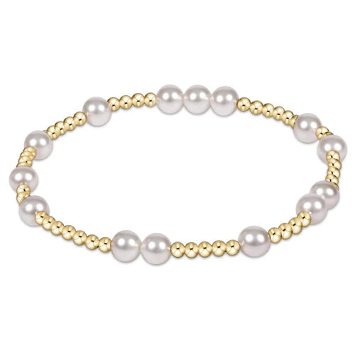 Hope Unwritten 6mm Bead Bracelet Bracelet - Pearl