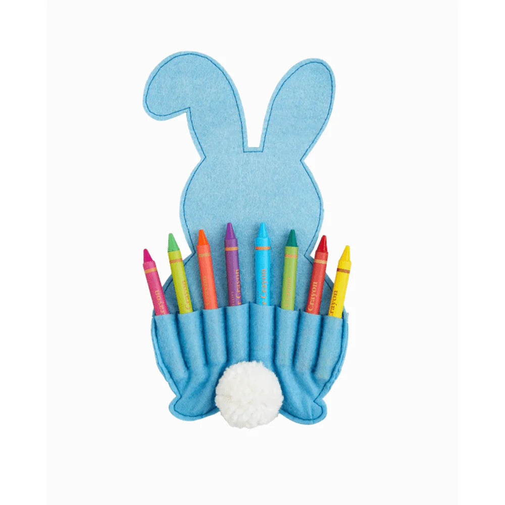 Blue Bunny Crayon Holder