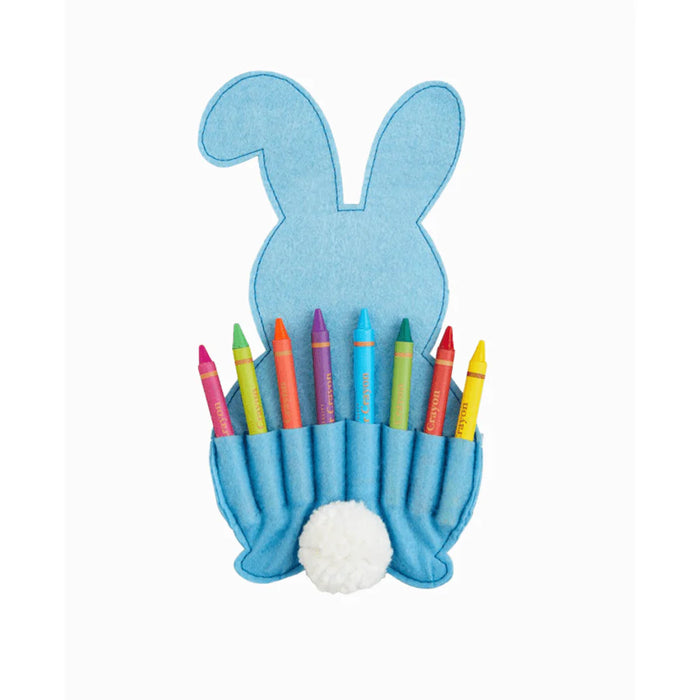 Blue Bunny Crayon Holder