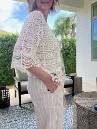 Short Sleeve Lace Bolero