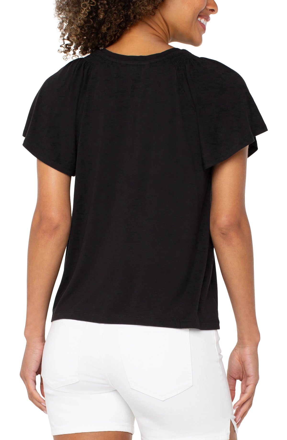 Flutter Sleeve Knit Top