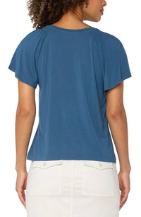 Flutter Sleeve Knit Top