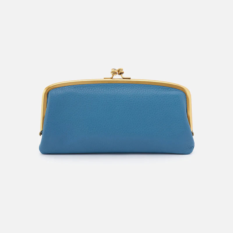 Cora Large Frame Wallet Dusty Blue The Posh Pineapple