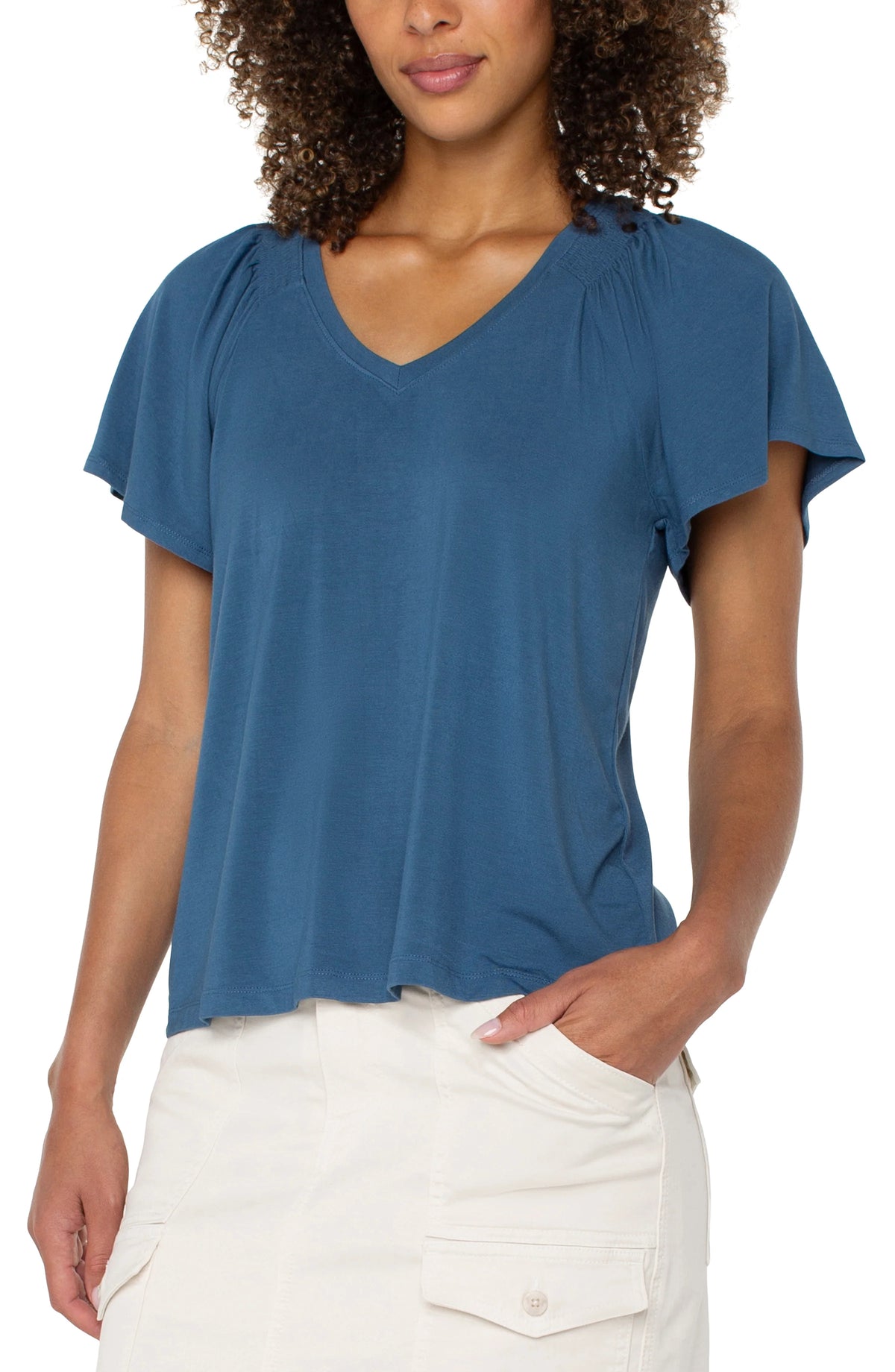 Flutter Sleeve Knit Top
