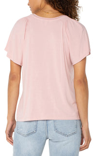Flutter Sleeve Knit Top