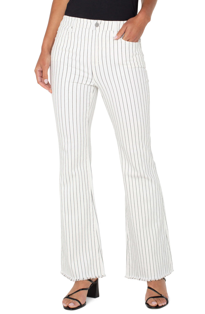 Hannah Hi-rise Flare Pinestripe