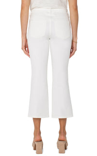 Hannah Crop Flare 100 White