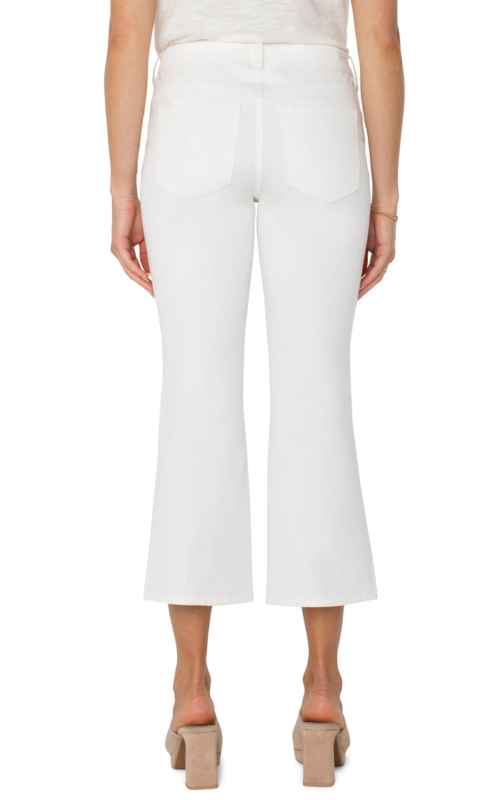 Hannah Crop Flare 100 White
