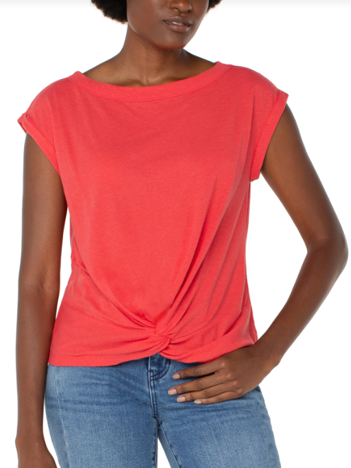 Short Sleeve Boat Nek Top