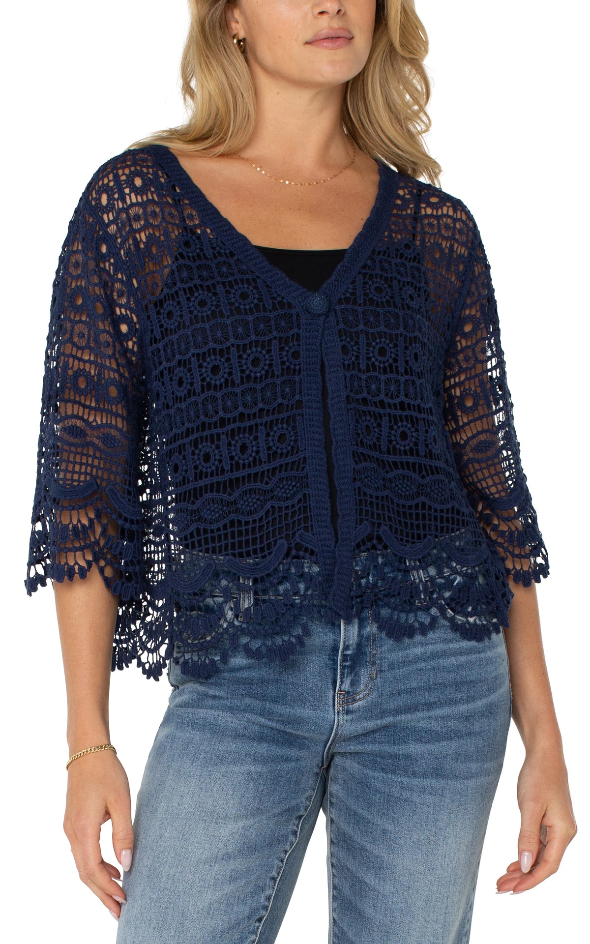 Short Sleeve Lace Bolero