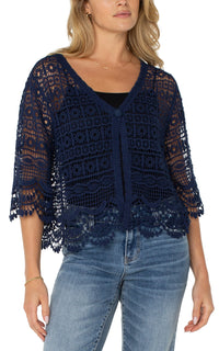 Short Sleeve Lace Bolero
