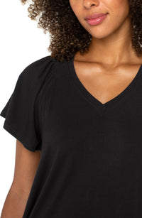 Flutter Sleeve Knit Top
