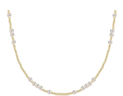 15" Choker Hope Unwritten - 3mm Pearl