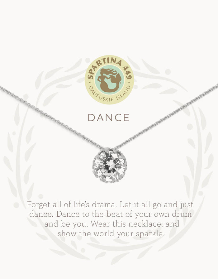 Sea La Vie Dance/Gem Necklace Silver