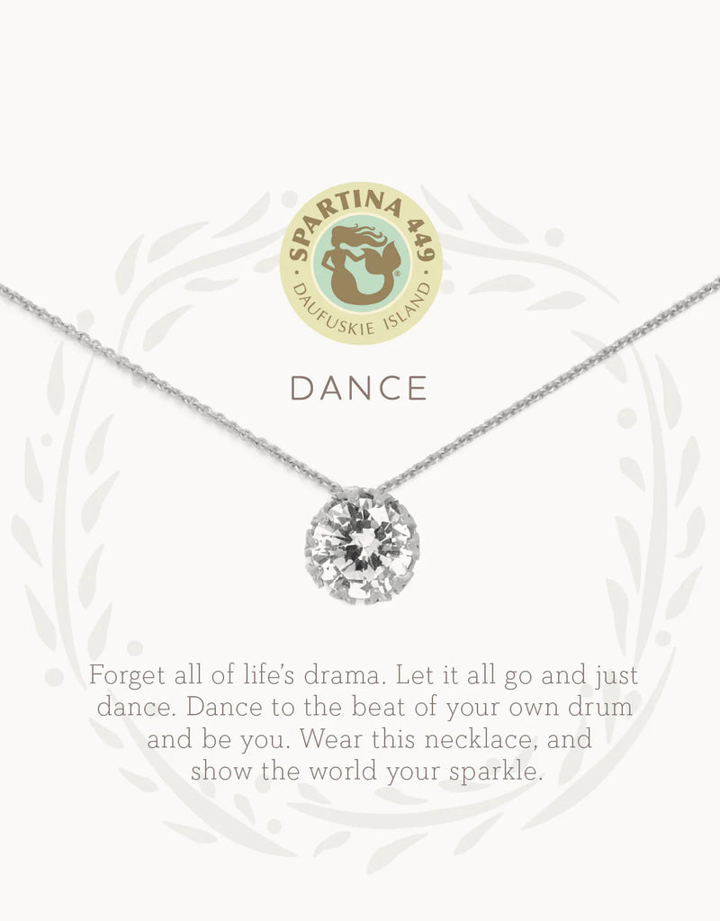 Sea La Vie Dance/Gem Necklace Silver