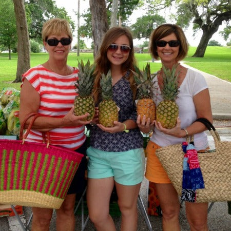 The Posh Pineapple owner with family
