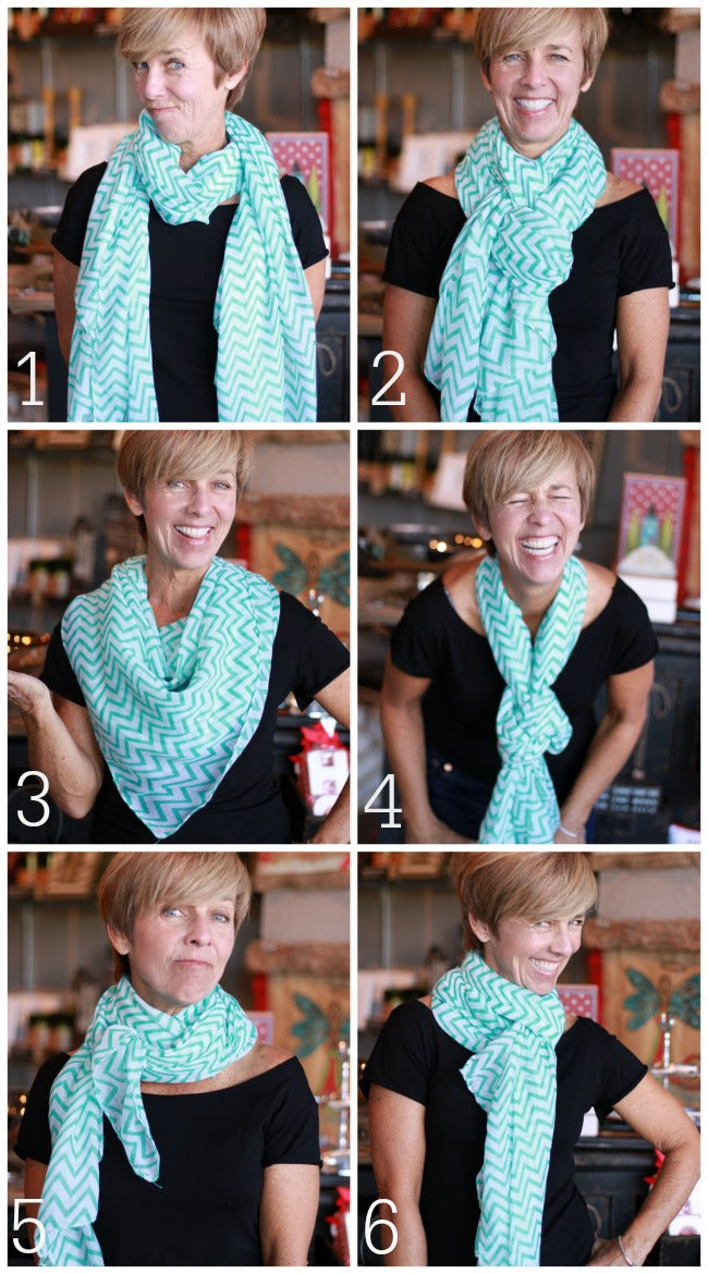 Scarf Styles at The Posh Pineapple
