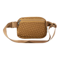 Woven Belt Belt Bag Camel