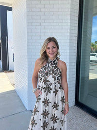 Olive Veil Dress