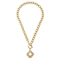Camellia Clover Toggle Necklace