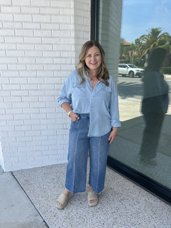Audrey Cropped Wide Leg Santa Fe