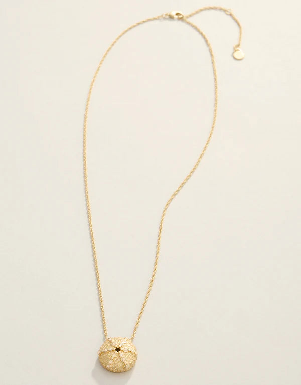 Sea Urchin Necklace 18" White Opal