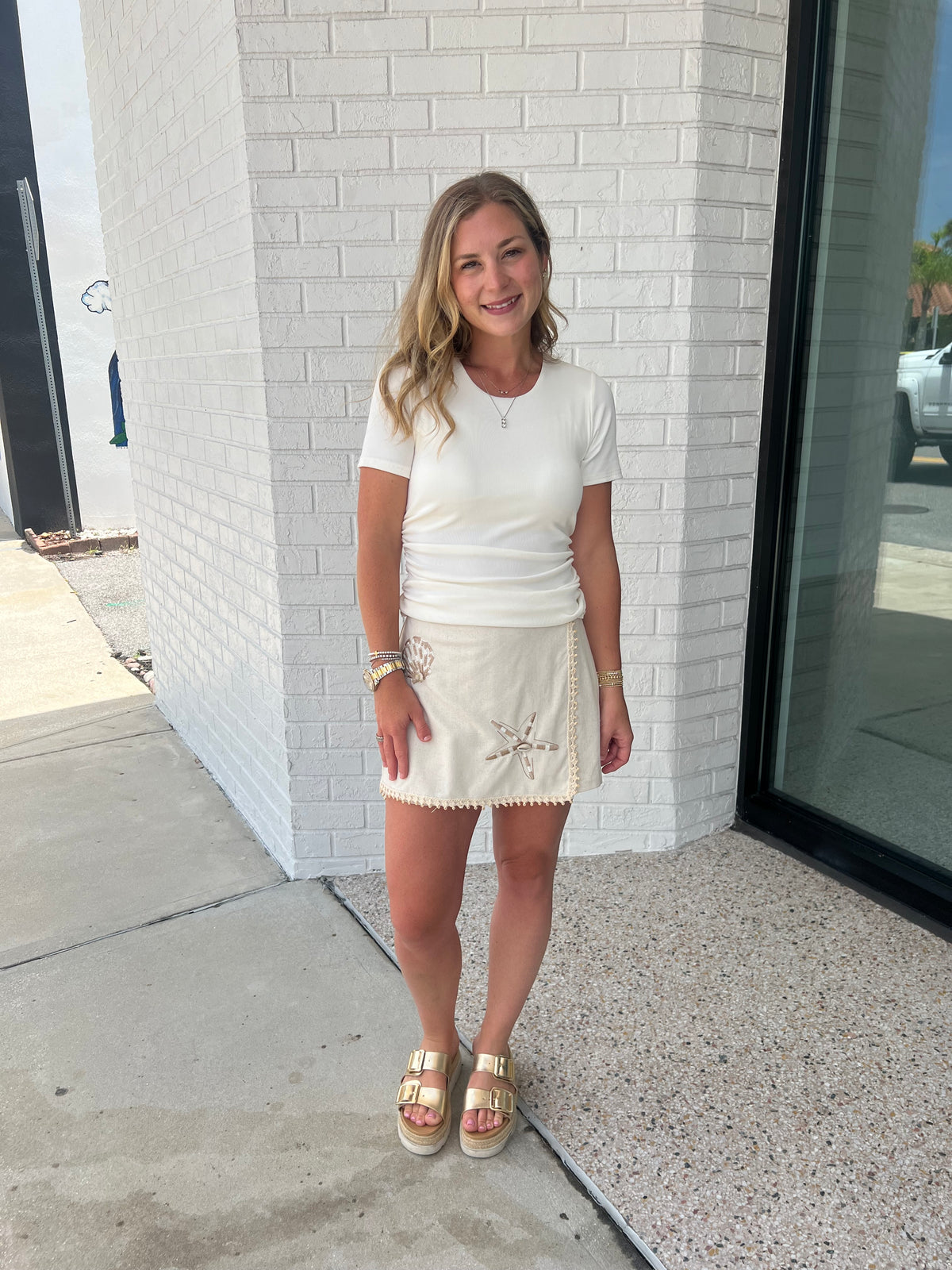 Shell Wrap Skirt