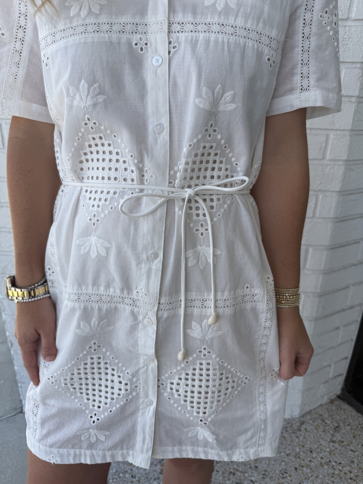 Annabelle Eyelet Dress