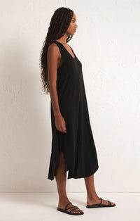 Reverie Slub Midi Dress