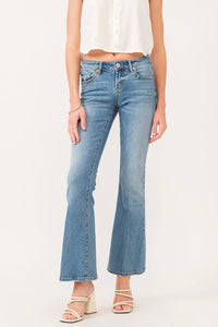 Rosie Mid Rise Flare Jeans Collister