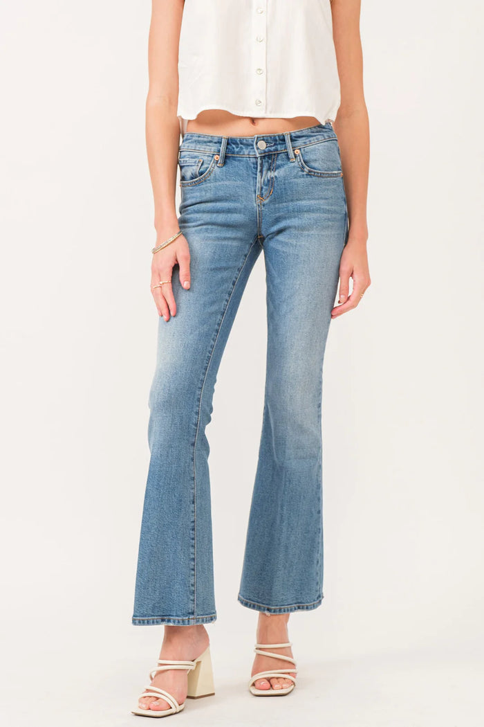 Rosie Mid Rise Flare Jeans Collister