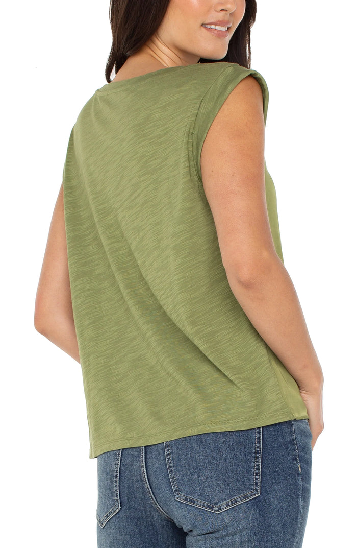 Sleeveless Woven Top