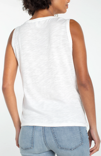 Sleeveless Lace-to-knit Hybrid Top