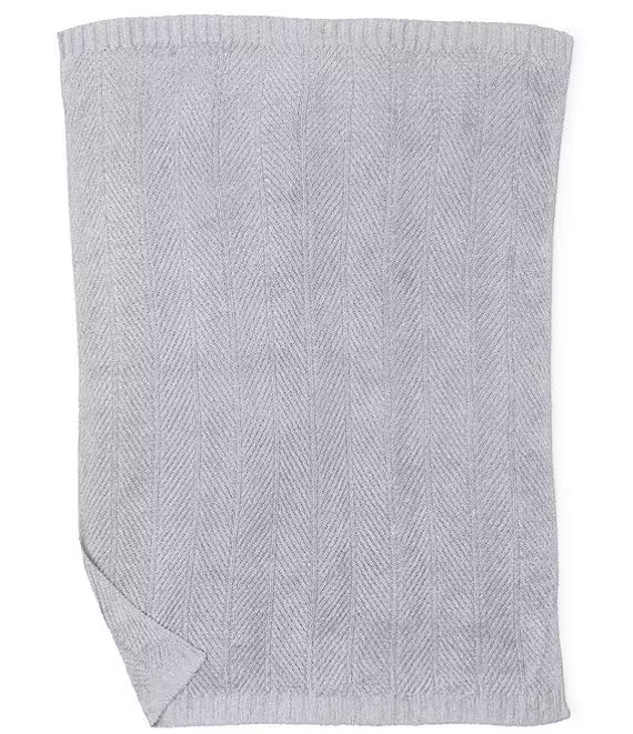 Herringbone Silver Sky Blanket