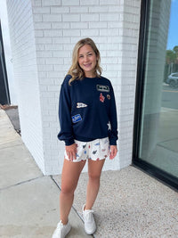 Boyfriend Patch Sweatshirt
