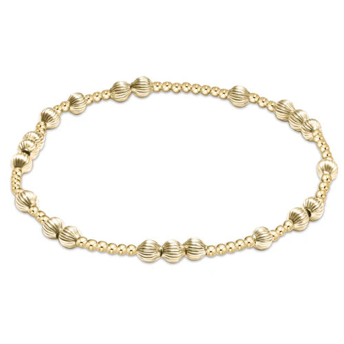 Hope Unwritten Dignity 4mm Bead Bracelet Gold