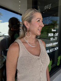 Laura Silver Hoop