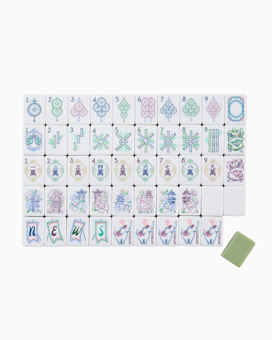 Oh My Mahjong Willow Tile Set
