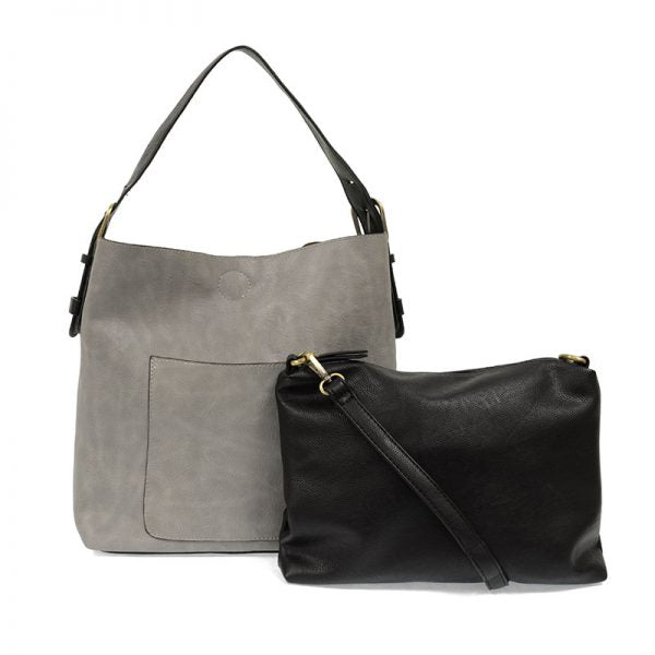 Classic Hobo Handbag Grey