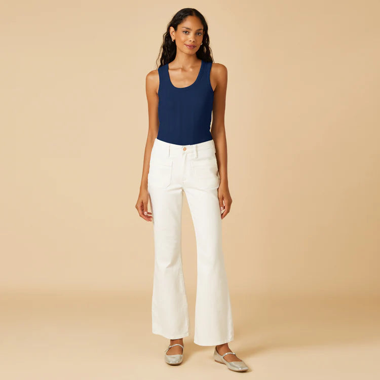 Pointelle Tank with Shelf Bra