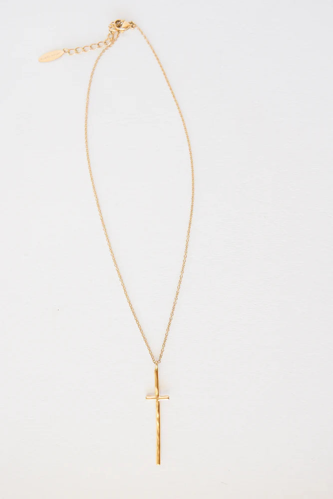 Noah Cross Necklace Gold