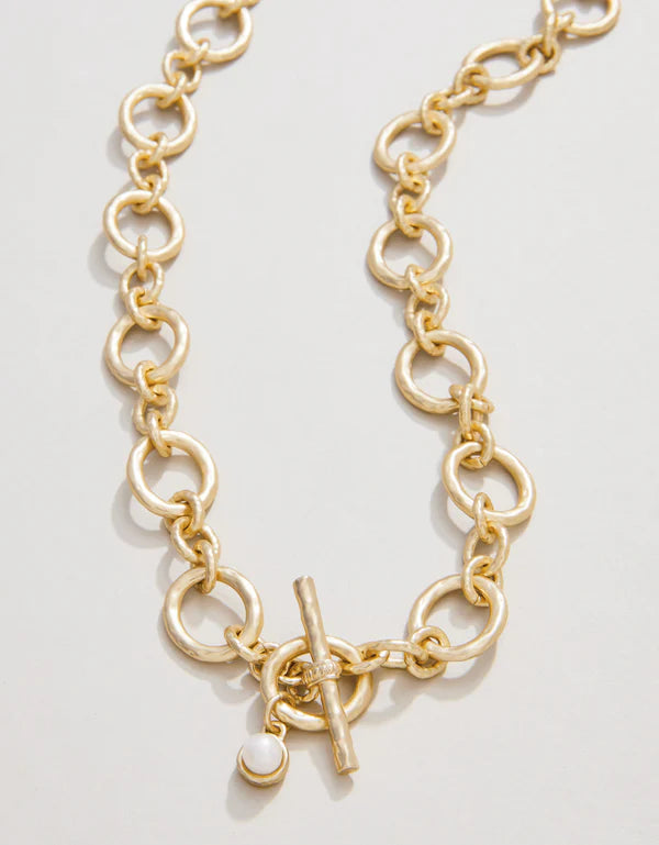 DeVaul Chain Toggle Necklace 18"