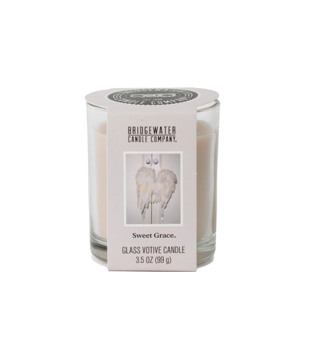 Sweet Grace Glass Votive Candle