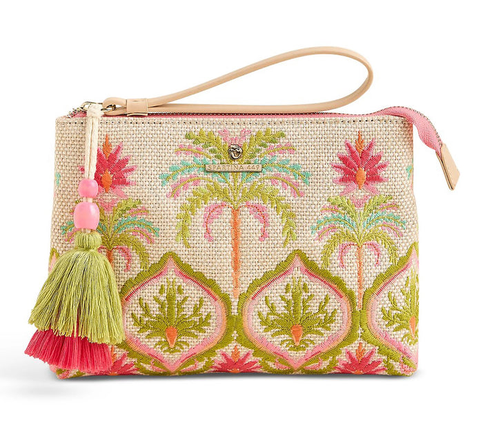Carina Wristlet Castillo Floral Palms