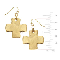 Square Cross Earrings
