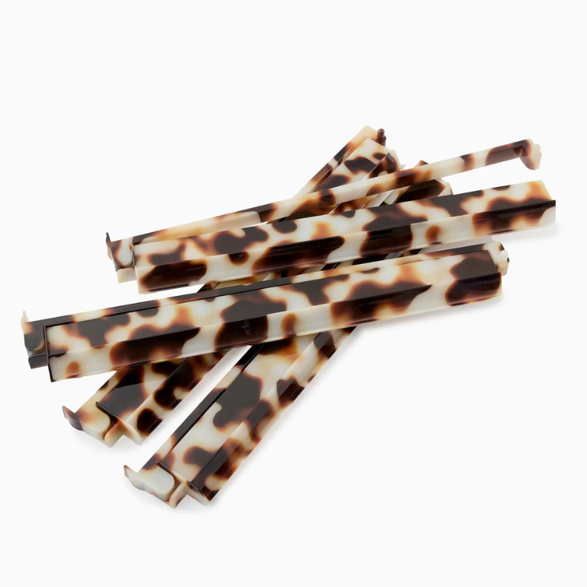 Blond Tortoise Rack and Pusher Set